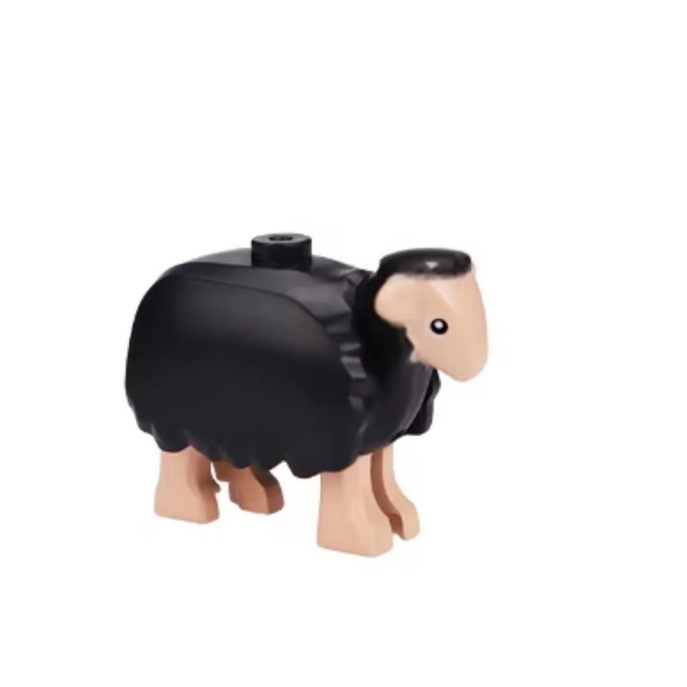 Средневековый MOC Боевой конь Строительные блоки Волк Рыцарь Фигурка Монстр Дикое животное Лиса Жираф Воробей Ворона Панда Модель Кирпич Игрушка K055