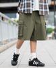 WEGO Нейлоновые Легкие Мешковатые Шорты Карго Половина Оливковые Мужские, Брюки,