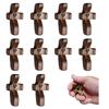 [Handheld Cross with Heart Cutout] Wooden Pocket Cross with Heart Cutout, Stress Relief Handheld Cross, Encouragement Gift for Comfort and Hope