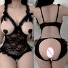 Женское сексуальное нижнее белье сетка кружево цветочный принт куколка платье горничной эротические костюмы с открытой грудью прозрачные боди без ластовицы женщины