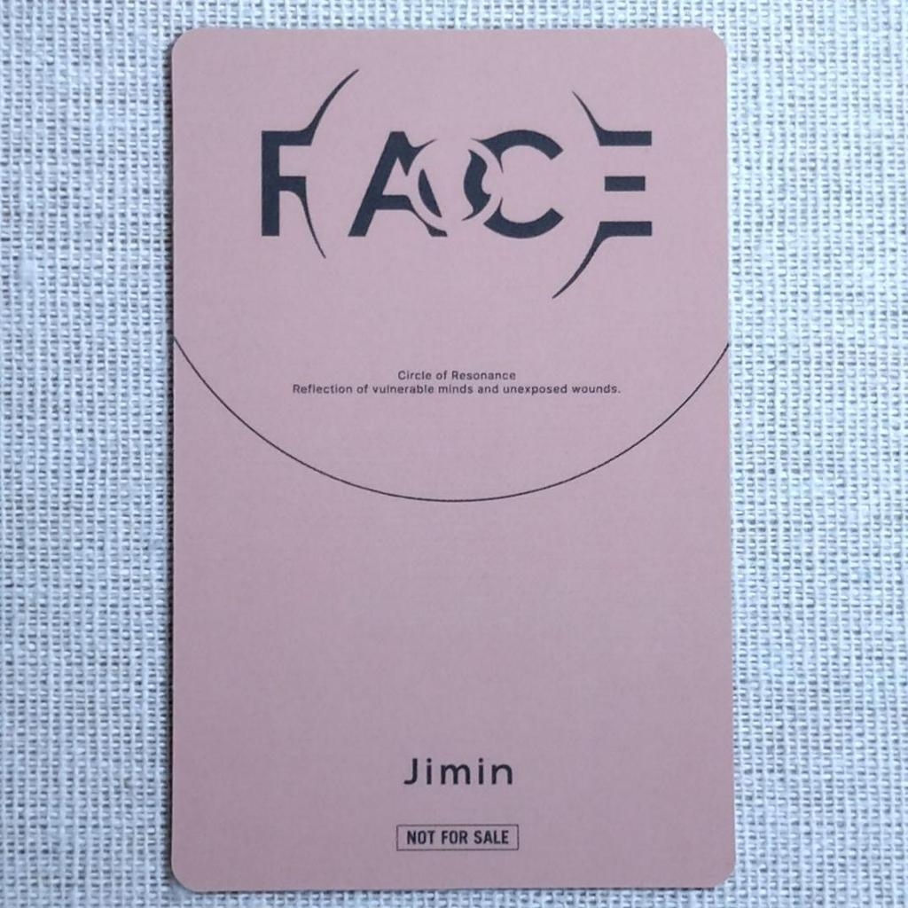 [USED] BTS FACE UMS Winner Lucky Drop Jimin Trading Card