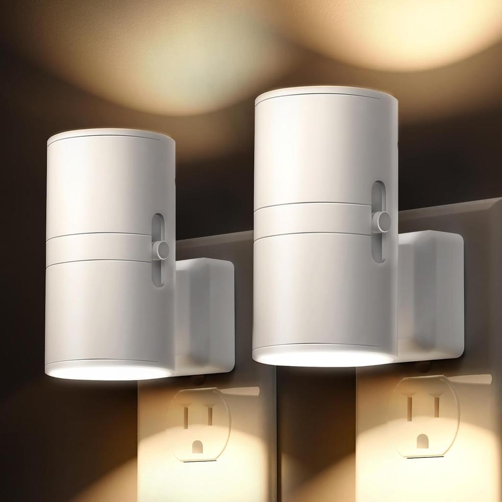 L LOHAS LED Night Light Plug in, Night Lights Plug into Wall, Soft White | Dusk to Dawn Sensor Soft Nightlights,Modern, 100LM, Dimmable Night Lights