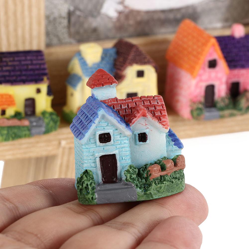 Dollhouse Castle Micro Landscape House Villa Figurines Fairy Garden Decoration Miniature Ornaments
