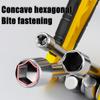 Портативный складной набор шестигранных ключей - стандартные и шестигранные ключи, прочная металлическая конструкция, подходит для бытового и промышленного использования