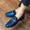 2024Luxury Brand Loafers Slip-on Fashion Colorful Leather Shoes British Style Moccasins Soft Sole Comfortable Wedding Ball Shoes