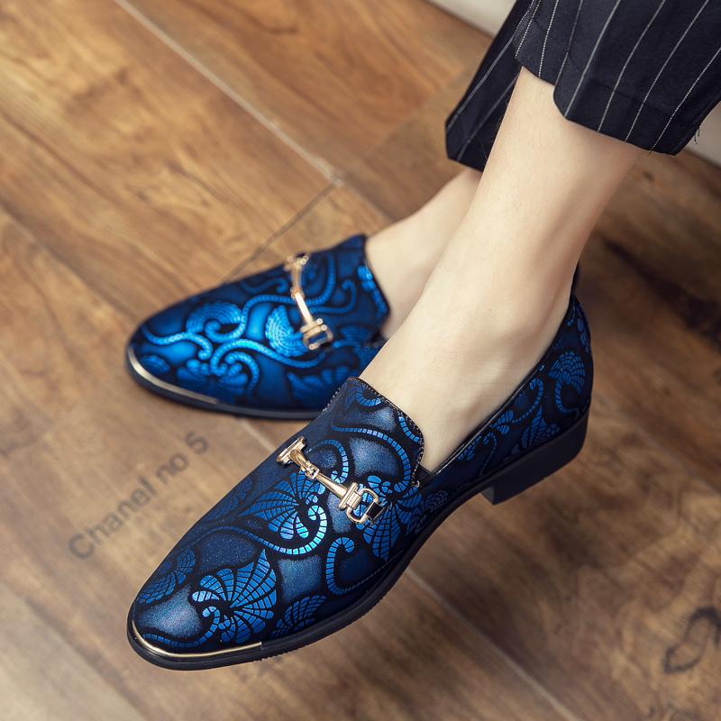 2024Luxury Brand Loafers Slip-on Fashion Colorful Leather Shoes British Style Moccasins Soft Sole Comfortable Wedding Ball Shoes