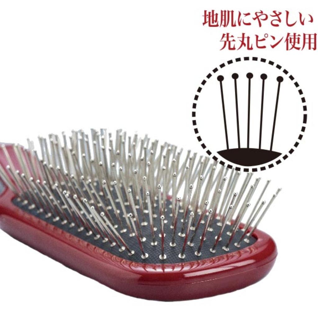Кинута-щетка Feather Touch Cushion Brush компании Kinugawa, красная, 1 шт. (х 1)