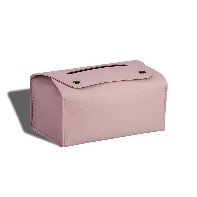 1Pcs Household Pu Leather Tissue Box Desktop Decoration Suitable For Dining Room Living Room Kitchen Tissue Storage Box