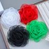 Handmade Camellia Flower Brooch Multi-layer Yarn Multi-Layer Floral Brooch for Women Girl