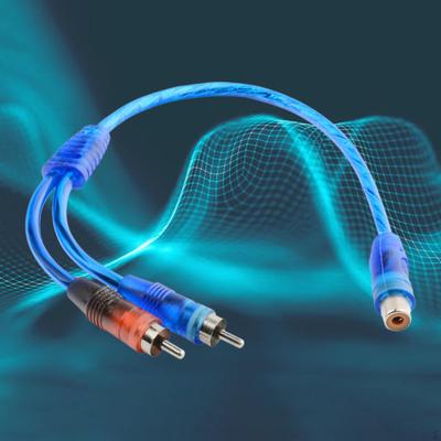 Аудиокабель RCA 30 см Y-адаптер разветвитель для автомобильной стереосистемы домашней системы динамики усилитель