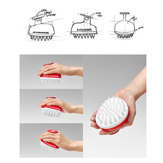 DR.FORHAIR Отшелушивающий шампунь-щетка для кожи головы