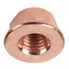 50pcs Copper Exhaust Nuts M8 SW13 Copper-plated Head Stud Lock Nuts Copper Bolt Screw Bolt Screw Turbo Exhaust Stud Hex