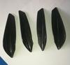 4pcs ABS Carbon Fiber Style Car Front Bumper Fins Lip Canards Splitter Trim Kit