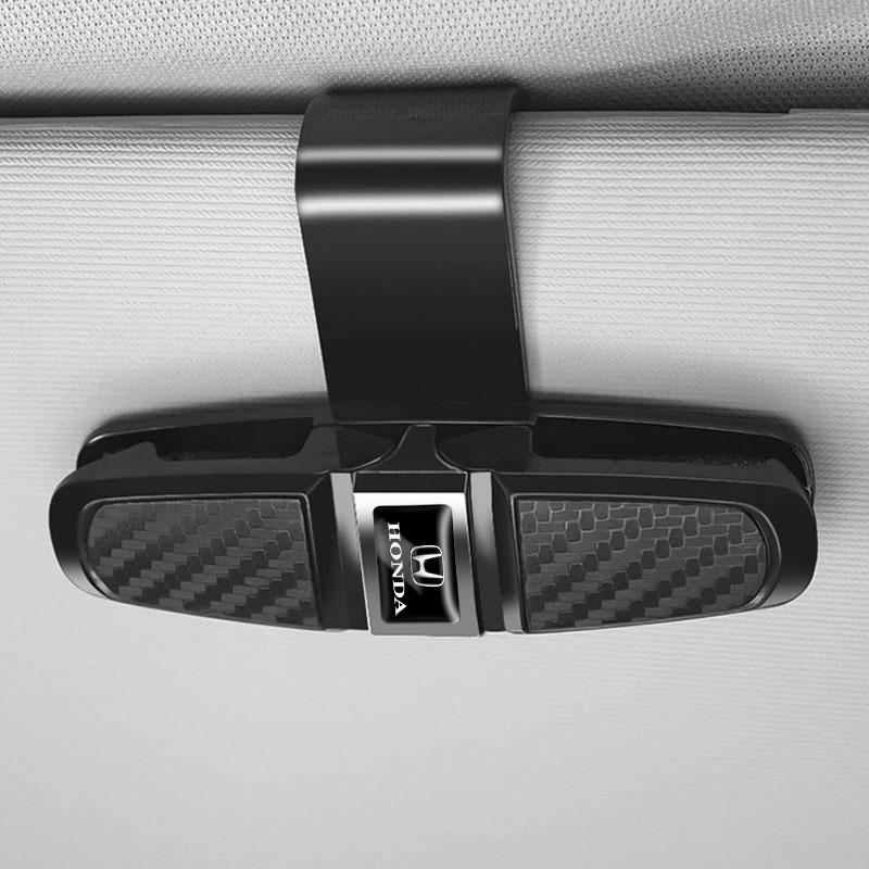 AAAKB1 ABS Car Glasses Clip Card Ticket Clamp Fastener Accessories For Honda Civic Fit Jazz Accord Pilot CRV Odyssey Passport City HRV