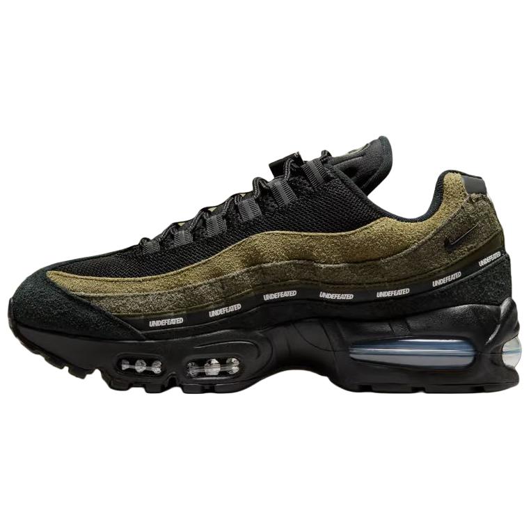 UNDEFEATED x Nike Air Max 95 Низкие повседневные кроссовки для бега с повышенной износостойкостью, унисекс, зеленые с черным, IB4523-200