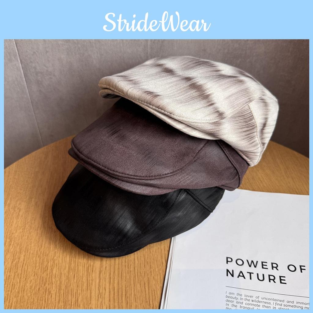 Modern Port Style Gradient Color Beret Women Warm Breathable Accessory Fashion