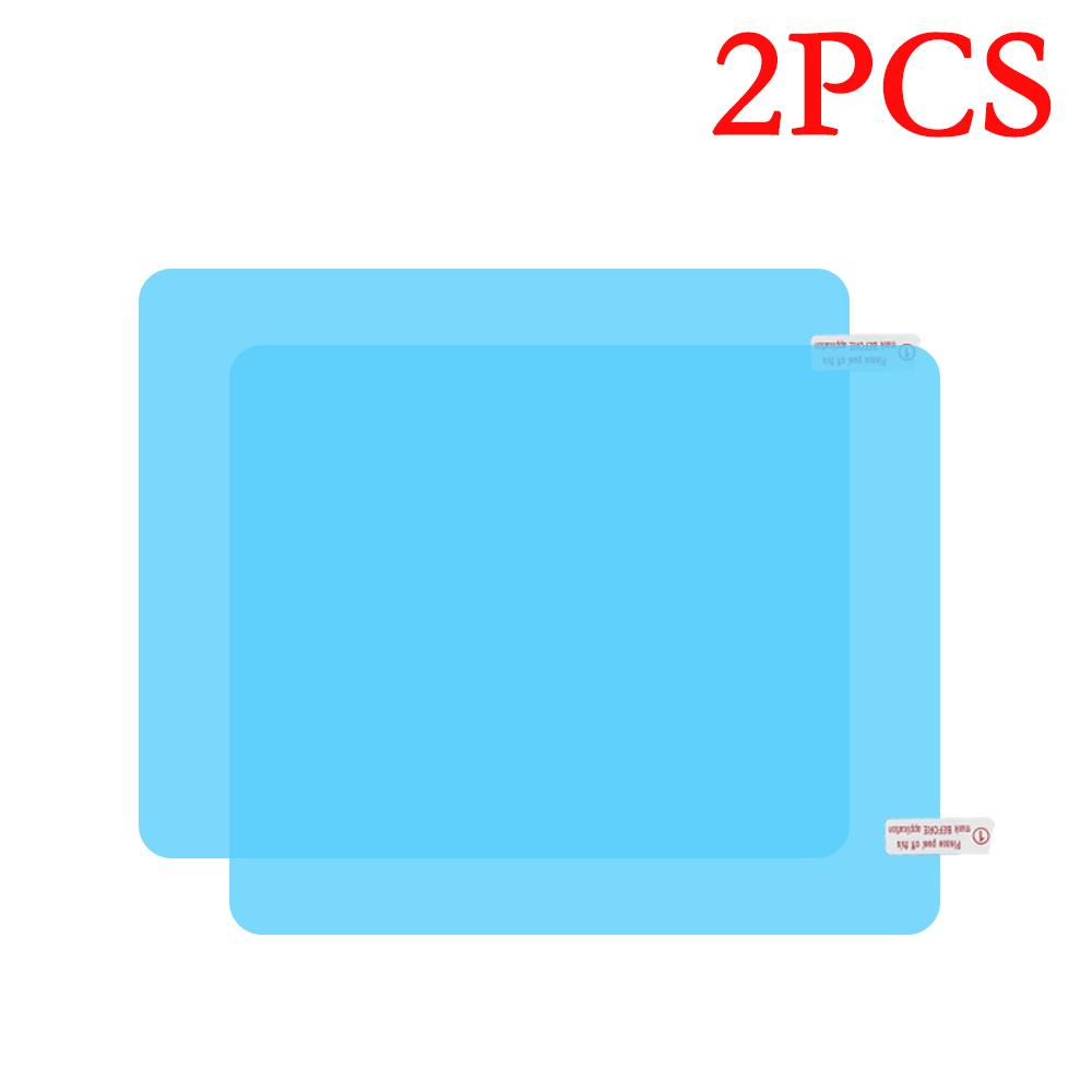 2 шт., зеркало заднего вида для автомобиля, грузовика, непромокаемая пленка, оконное стекло, противотуманная, антибликовая, прозрачная водонепроницаемая наклейка, разные размеры