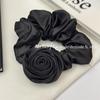 2024 Premium Satin Rose Hair Scrunchie: High-Elastic, Durable, Trendy