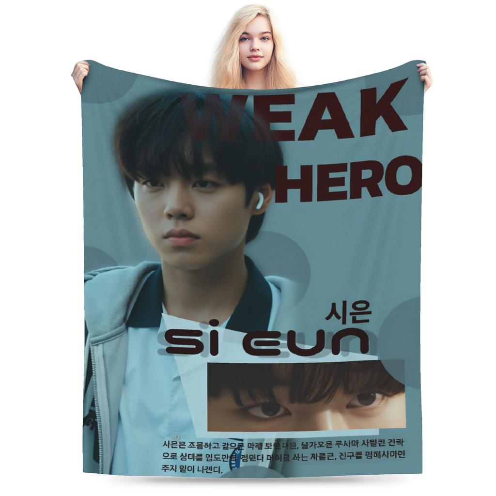 Фланелевое одеяло "Слабый герой" Зимнее Супертеплое Плед для студентов Дивана Кресла Новинка Покрывало Чехол для дивана-кровати