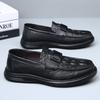Кожаные туфли Doudou мужские весенне-осенние новые из коровьей кожи на мягкой подошве повседневные кожаные туфли на один шаг ленивые туфли мужские