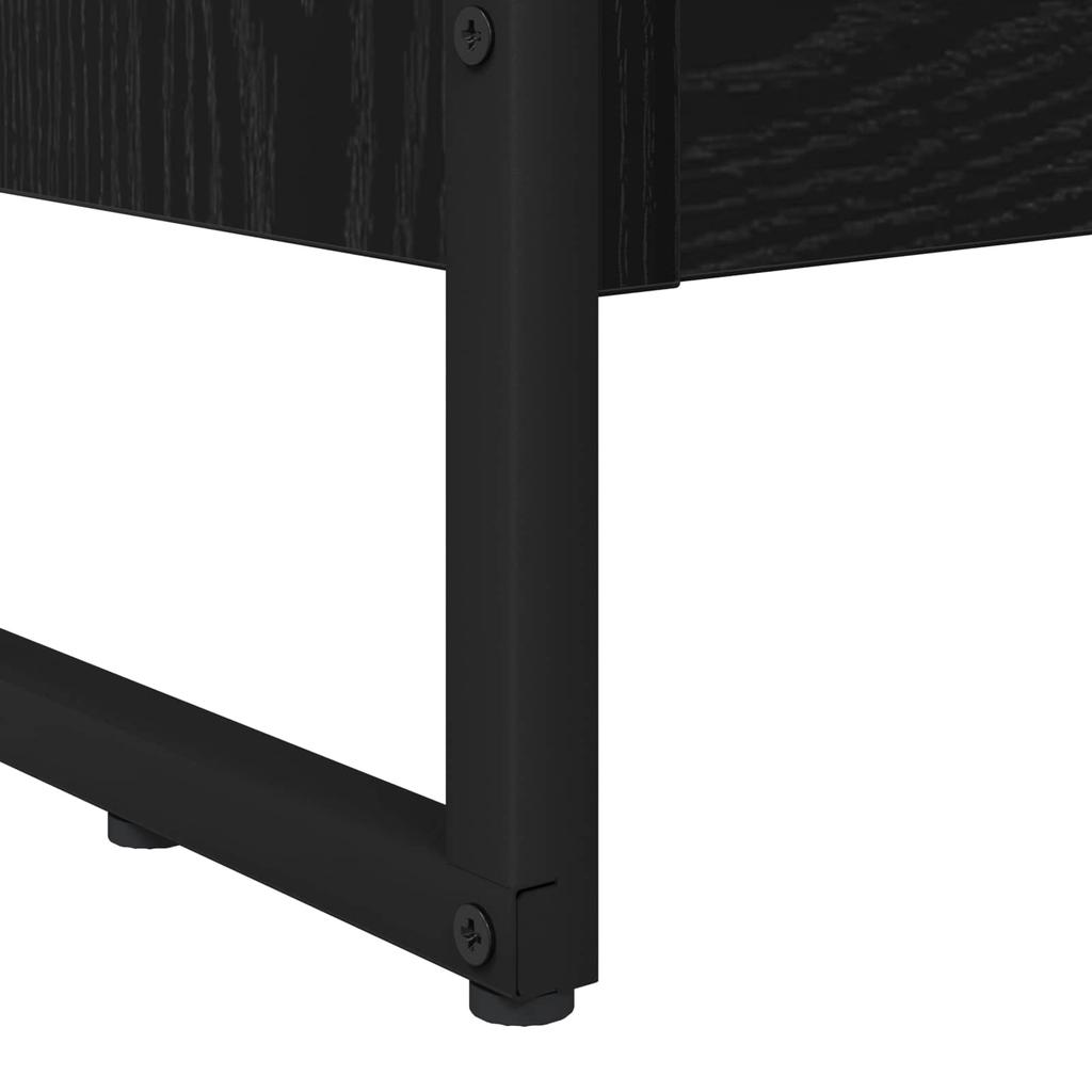 Bookshelf Black Oak Effect 80 x 30 x 86.5 cm