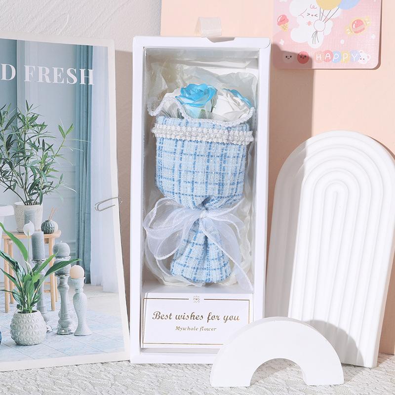 Креативный подарок на День святого Валентина Qixi Маленький ароматный букет роз Подарочная коробка Мыло Цветок Выпускной Подарок на день рождения для девушки