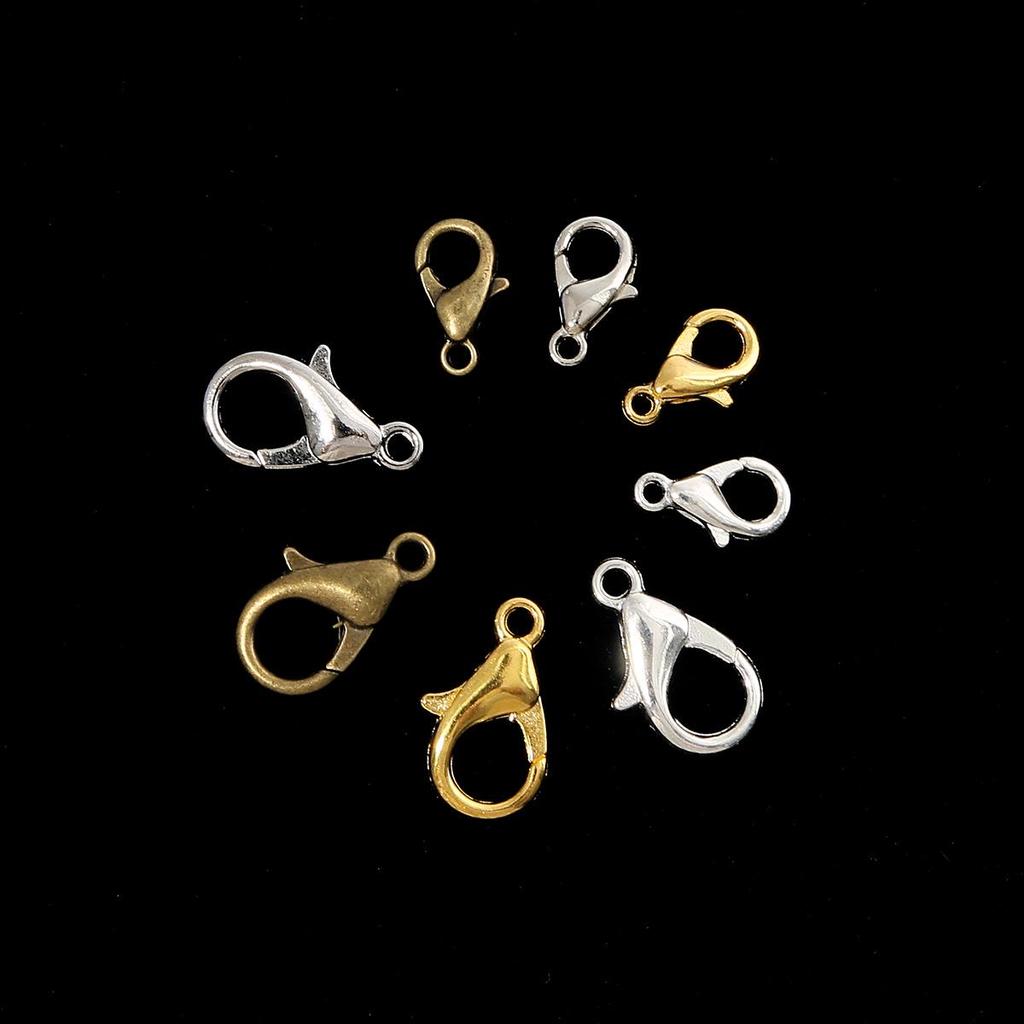 Большая пряжка-карабин для самостоятельного изготовления украшений. Идеально подходит для ожерелий, браслетов, брелоков и многого другого.. Отлично подходит для соединения бусин и подвесок.