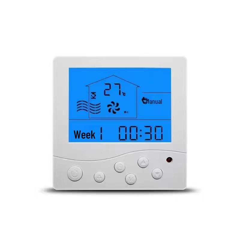 Центральная панель управления Modbus RTU485, ЖК-термостат для фанкойлов, кондиционирования воздуха