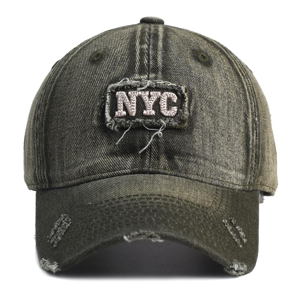 New NYC Denim Baseball Cap Men Women Embroidery Letter Jeans Snapback Hat Casquette Summer Sports USA Hip Hop Cap Gorras