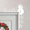 Christmas Door Toppers Decor Winter Holiday Door Corner Decor Door Corner Sign Decor for Christmas Activities Ornament