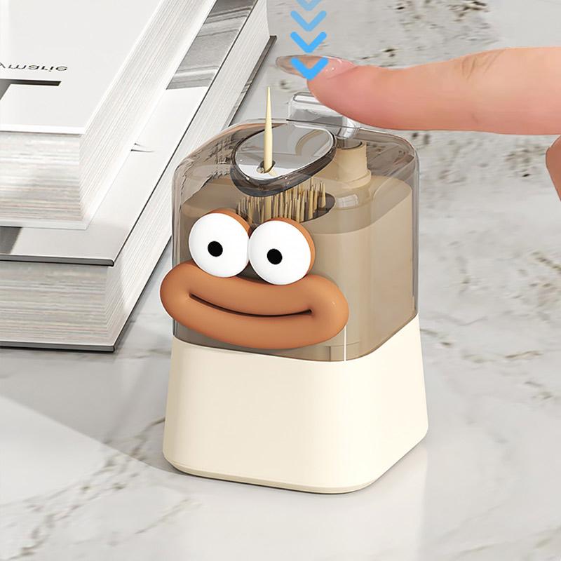 Автоматическая выдвижная коробка для зубочисток Креативная коробка для хранения зубочисток Домашний стол Декор Держатель для зубочисток нажимного типа
