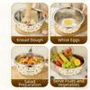 Nesting Salad Bowl Set Stainless Steel Lard Strainer Grease Container  Kitchen Cooking