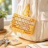 26-key Keyboard Keychain Pressable Keys Press Button Toy Cute Keyboard Fidget Toy  Bag Ornament