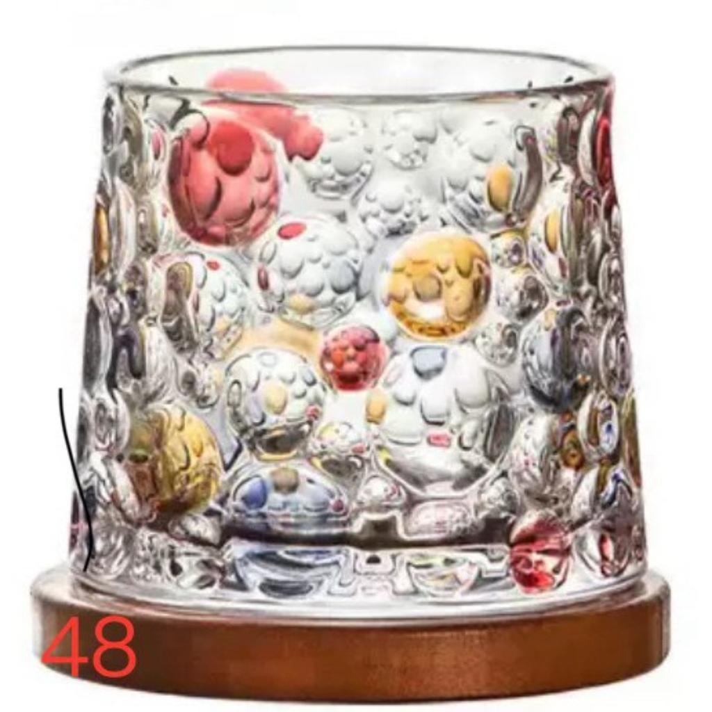 Набор расписанных вручную вращающихся стаканов для виски, креативные чашки для пива и вина для домашнего бара, для снятия стресса