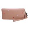 Women's Fashion Heart Long Leather Wristlet WalletLarge Capacity Multi Card Wallet Zipper Clutch Purse