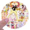 55Pcs Cartoon Sailor Moon Graffiti Stickers Suitcase Water Cup Stationery Mobile Phone Laptop Refrigerator Decoration Diy Decals