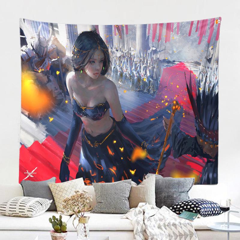 Фон настенная ткань гобелен живопись персонаж мультфильма призрак нож фреска гобелен декоративная живопись
