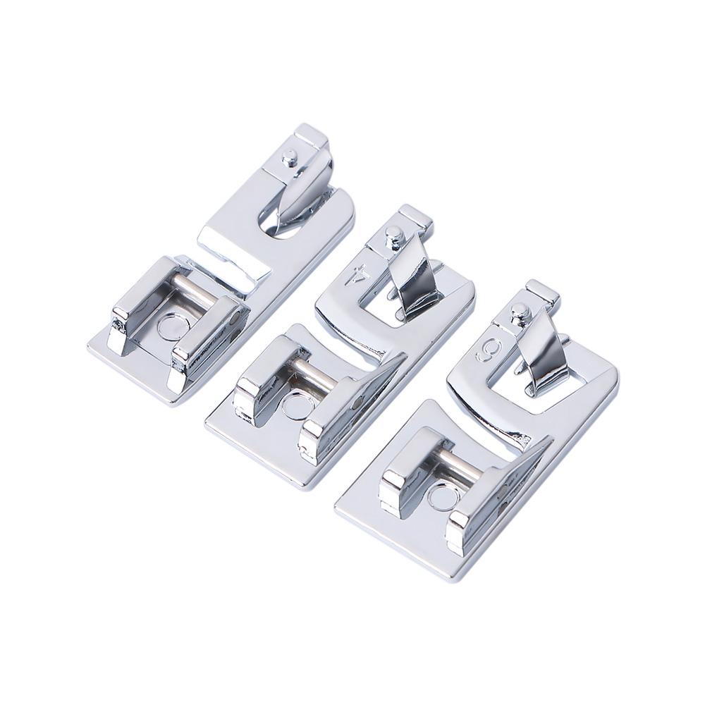 Бытовые рукодельные лапки Бытовые вязальные роликовые лапки для подгибки швейной машины Прижимные лапки Швейные принадлежности