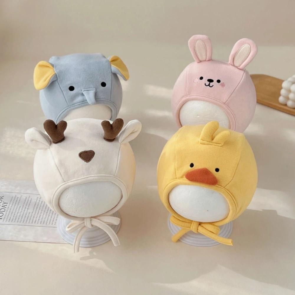 Cartoon Animals Kid Ear Protection Hat Soft Baby Winter Plush Hats For 8-18 Months