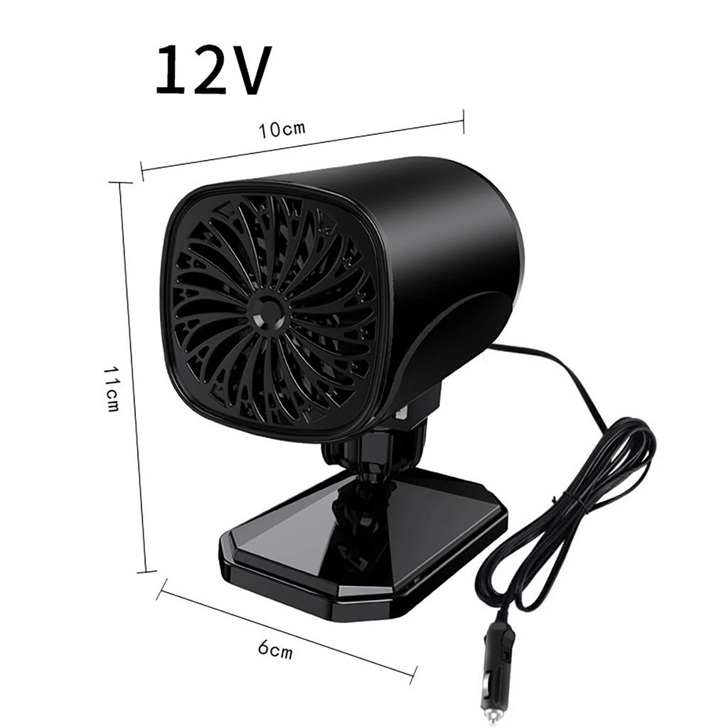 Multifunctional Fan Heating Machine 120W Auto Warm Demister 360 Degree Rotation Hot Air Radiator Auto Accessories