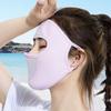 Veil Solid Color Anti-UV Driving Face Cover Face Gini Mask Womne Face Mask Summer Sunscreen Mask