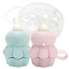 Agafura Octopus Pouch Cap 2p + Case Set / Spill-proof Topper Silicone Pouch Topper, Mint + Pink, 1 Set