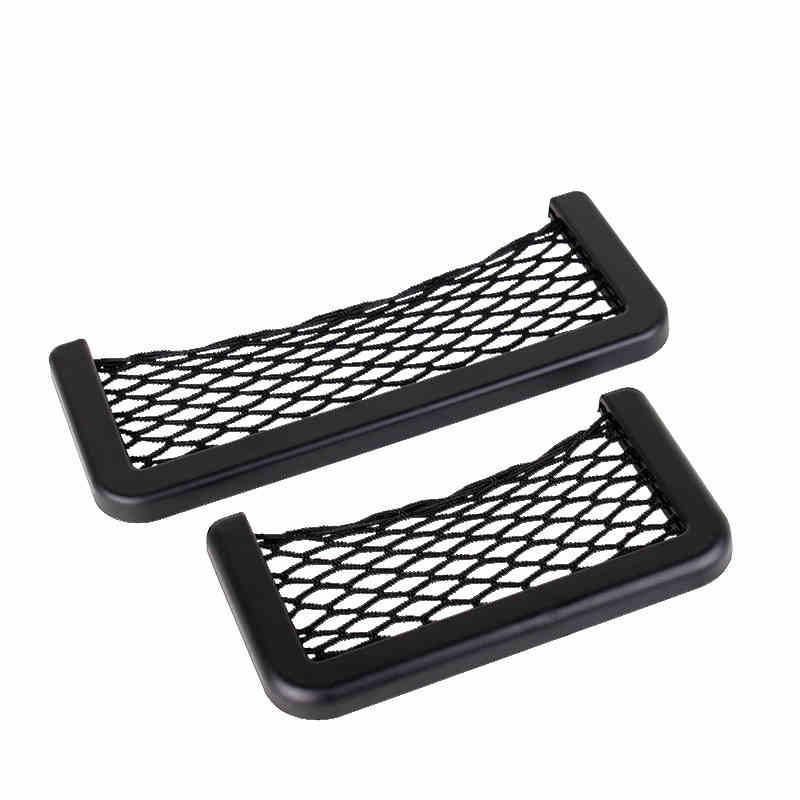 Автомобильная многофункциональная сетка для хранения, карманный органайзер для мелочей, ключей-карт, липкий держатель для телефона, сиденье, задняя боковая дверь, стена, домашний автомобиль