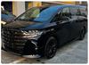 Black Warrior Smoked Headlight & Center Pillar Film for 25 Toyota Alphard Models - TPU Gloss Black