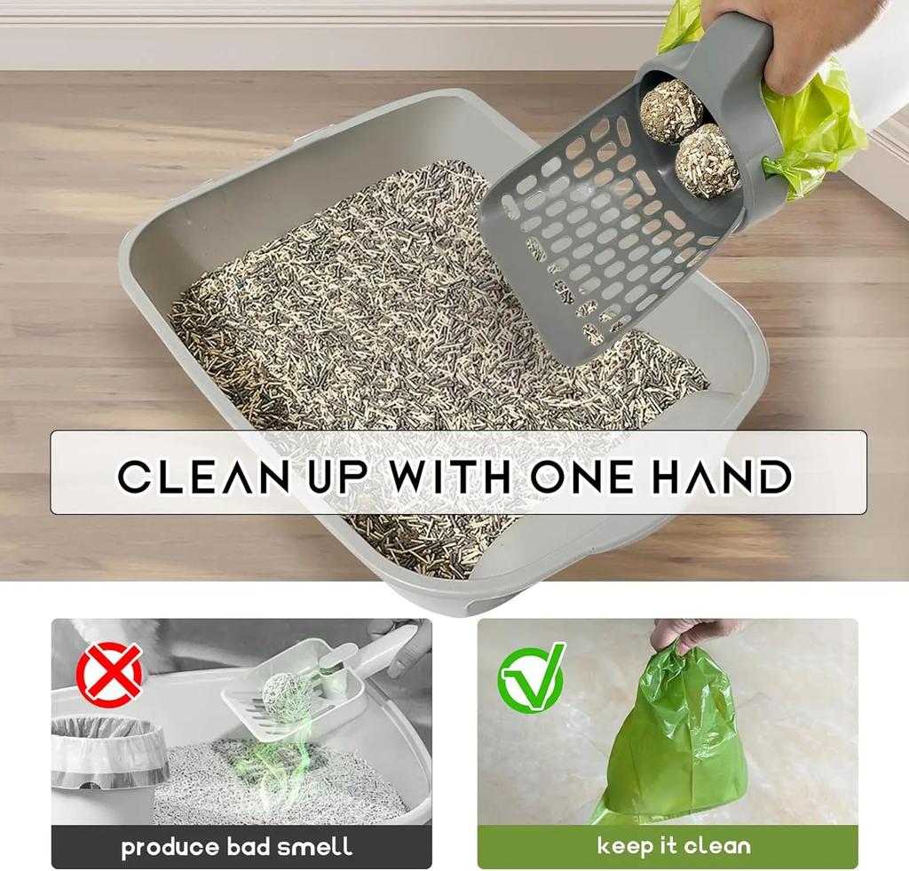 Cat Litter Shovel Detachable Kitty Litter Shovel Pet Litter Shovel Set Large Capacity Portable Home Cat Poop Shovel Cat Supplies