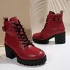 Модная обувь на очень высоком каблуке и платформе для женщин Осень/Зима 2025 Новые модные ботильоны на блочном каблуке со шнуровкой
