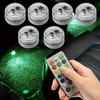 Wireless Self-adhesive LED Car Interior Environment Light Remote Control Decoration Car Roof Foot Atmosphere RGB Diving Fish Tank Light Battery Color