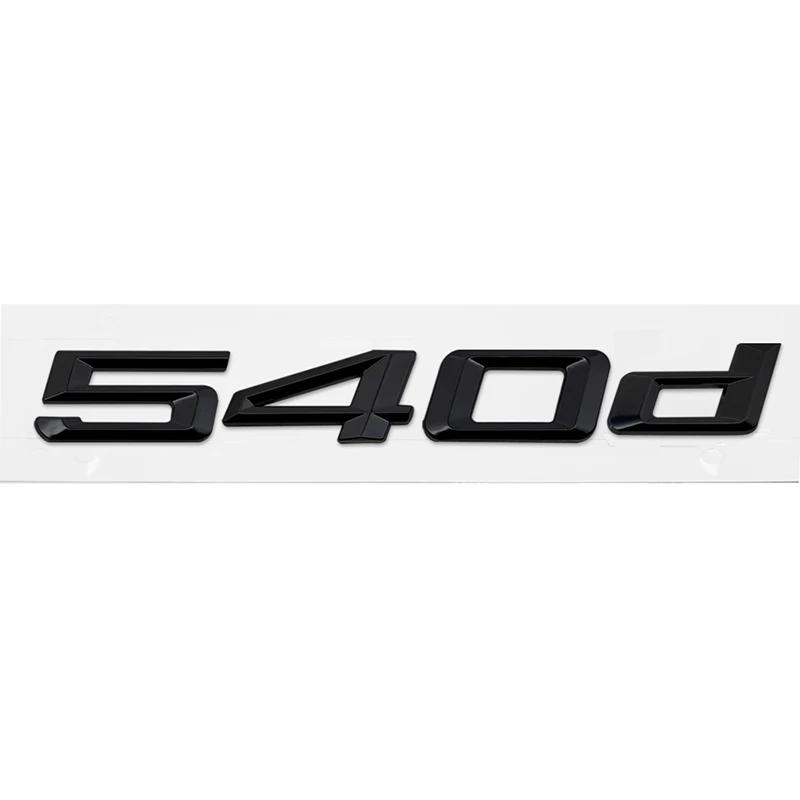 ABS Car Rear Trunk Letters Logo Badge Emblem Sticker For BMW 5 Series 520d 525d 528d 530d 535d 540d 550d E39 E60 E61 F10 F11 G30 yj2