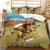 Western Cowboy Sunset Scenery Bedding Set Boys Girls Twin Queen Size Duvet Cover Pillowcase Bed Kids Adulthome Textile