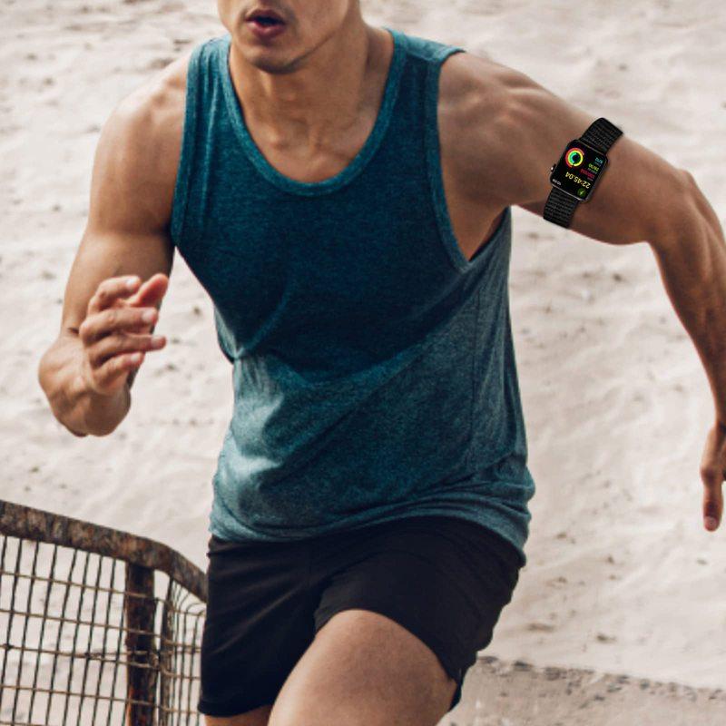 Спортивные браслеты на лодыжку/руку, совместимые с Apple Watch 49 мм 45 мм 44 мм 42 мм 41 мм 40 мм 38 мм, нейлоновый ремешок для IWatch Ultra SE Series 9